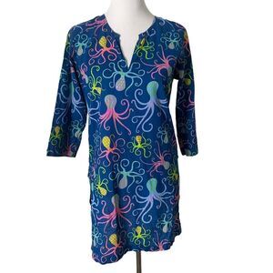 Gretchen Scott Designs Blue Octopus Tunic